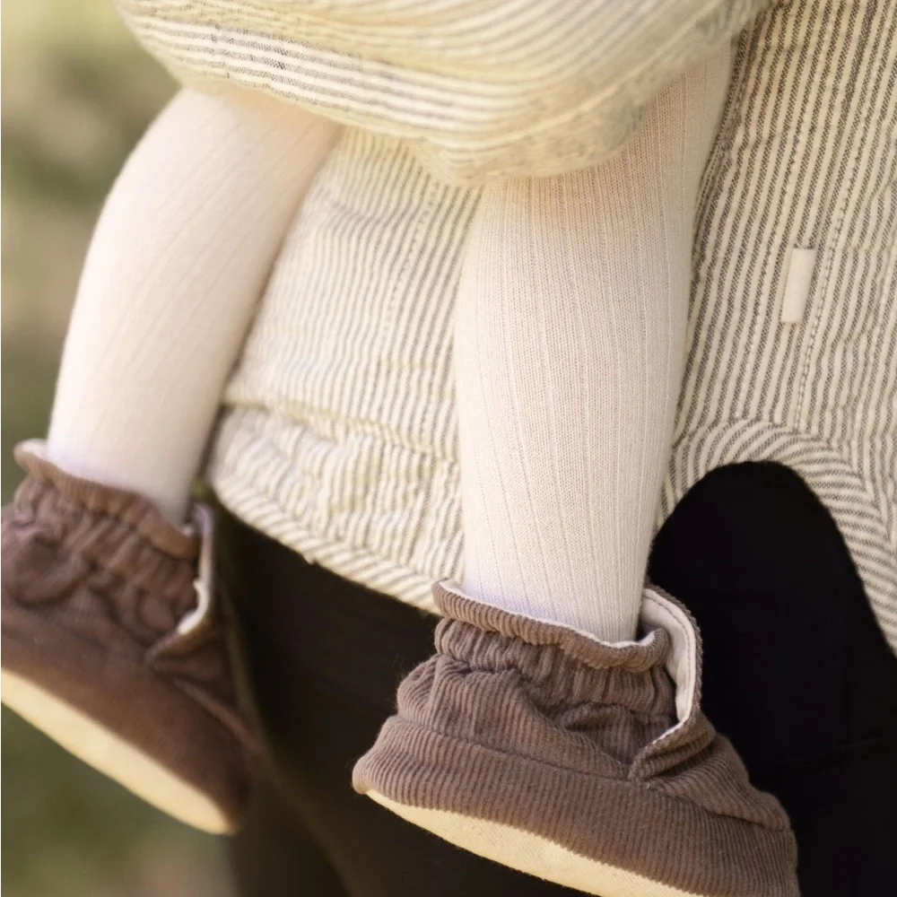 Pehr corduroy booties. Brown/portobello color. Size 6-12 month.